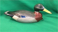 Hand made wooden duck decoy signed