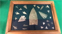 Selection of arrowheads in a showcase