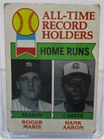 1979 Topps Home Run Record Holders Roger Maris
