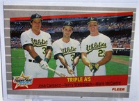 1989 Fleer Triple As Jose Canseco Mark McGwire