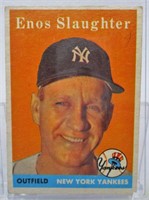 1958 Topps Enos Slaughter Baseball Card
