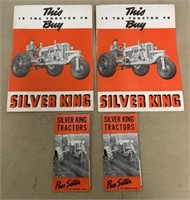 (4) Silver King Tractor brochures