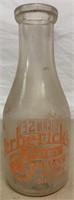 Gerberick's Dairy,Shiloh PA 1 Qt Milk Bottle