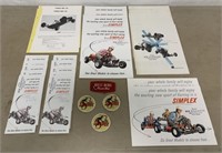 lot of 30 Simplex Adv Brochures,patches