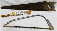 Lot of Various Hand Saws
