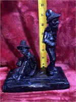 Hillbilly Statue Hand Crafted From Coal