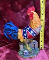 Confederate Flag Rooster Statue