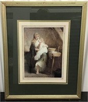 FRAMED PRINT MOTHER AND CHILD