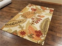 2 - Pottery Barn Coco Floral Ivory Wool Rugs