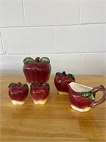 Vintage ceramic apple lot