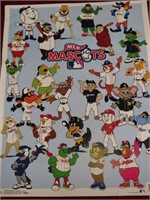 MLB Mascot Poster 20x16"
