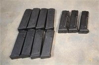 (9) Assorted Glock .40S&W Magazines