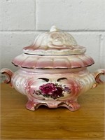 Lusterware Footed Small Tureen