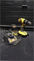 Dewalt Drill 18v Two Batteries And Two Chargers