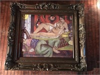 Erotic Framed print. 34x29.