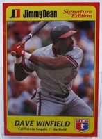1991 MLB Jimmy Dean Dave Winfield Baseball Card