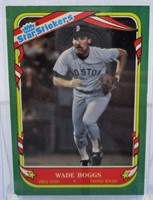 1987 Fleer Wade Boggs Star Stickers Card