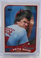 1989 Topps Pete Rose Baseball Card