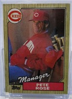 1987 Topps Pete Rose Baseball Card