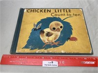 Vintage 1946 Chicken Little Count to 10 Kids Book
