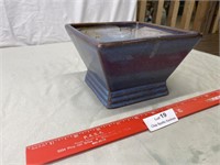 Blue Pottery Planter