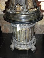 Bronze Round Pedestal w/ Marble Top