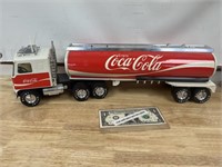 Vintage Nylint metal toy semi truck trailer with