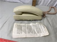 Vintage Block Phone w Instructions