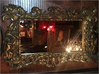 Xtra wide framed mirror. Approx 69x44 inches