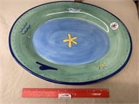 Large Hand-Painted Serving Platter