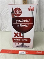 XL Wine Glass w Box ( Holds whole bottle of wine)