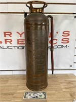 Antique copper / brass fire extinguisher looks to