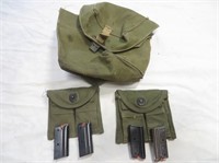 Canvas Military Bags w/Empty Magazines