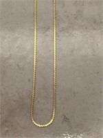14K Yellow Gold Italian Serpentine Necklace