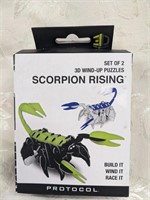 Scorpion Rising 3D Wind-Up Puzzles (2) NIB