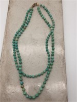 Lovely Turquoise Beaded Double-Strand Necklace
