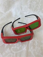 (2) 3D TV Glasses