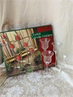 (4) Crystal Candle Holders