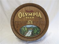 Export Type Olympia Beer Barrel Sign