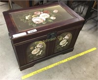 SMALL PAINTED ROSE CHEST