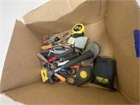 Box full of Screw Drivers Hammers Fencing Pliers