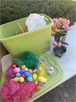 Easter decoration totes with lid