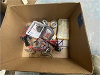 Box Full of Elec Testers Elec Connectors Tape