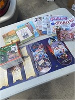 CDs and quilting books