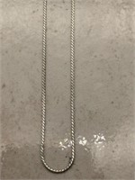 Italian Sterling Silver Silky Chain Necklace
