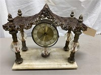Vintage Marble Bottom Clock