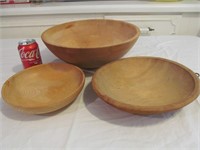 Wooden Bowls Lot