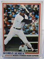 1978 Topps Reggie Jackson Baseball Card