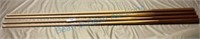 Group of four pool cues