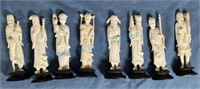 Group of ivory carved figures